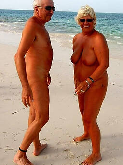 pretty aged couple hallow in one\'s birthday suit pics