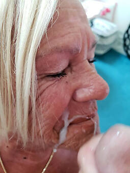 sexy old lady facials stripping