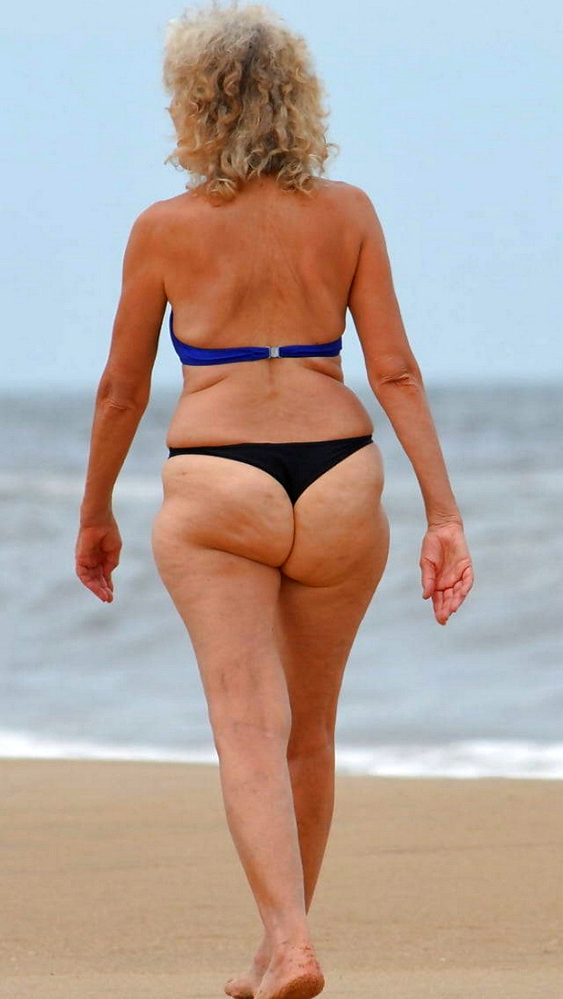 Porno Granny Big Ass Beach